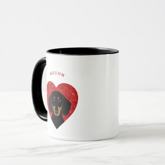 Dackel Tasse (Vorderseite Links)