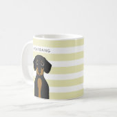 Dackel Tasse (Vorderseite Links)