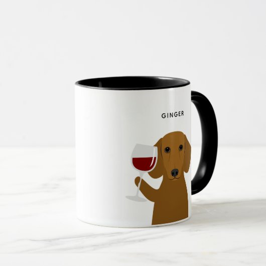 Dackel Tasse (VorderseiteRechts)