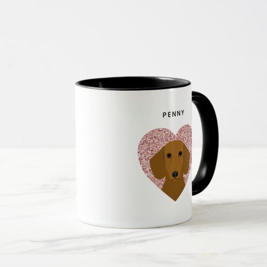 Dackel Tasse (VorderseiteRechts)