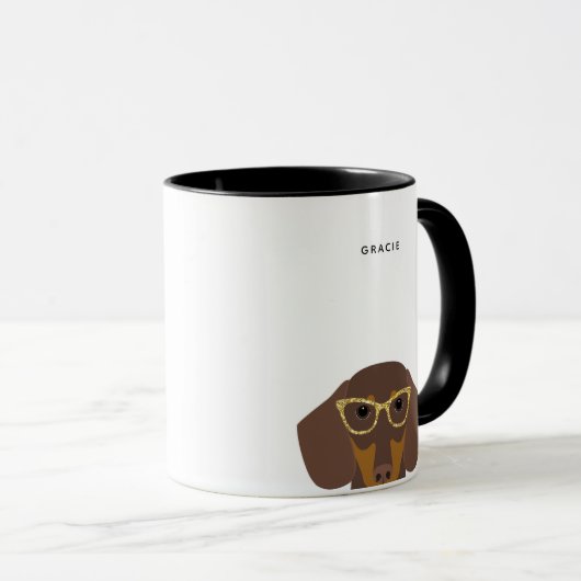 Dackel Tasse (VorderseiteRechts)