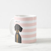 Dackel Tasse (Vorderseite Links)