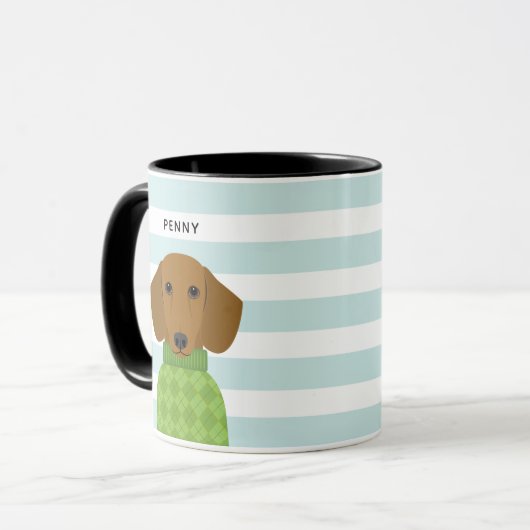 Dackel Tasse (Vorderseite Links)