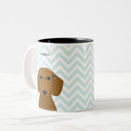 Dackel Tasse (Vorderseite Links)