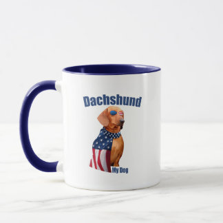 Dackel Tasse - Funny Patriotic Dog Lover