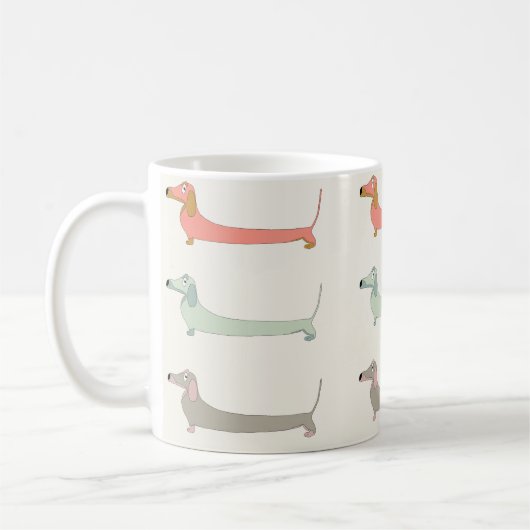 Dackel-Tasse! Kaffeetasse (Links)