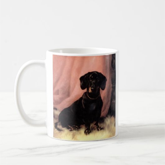 Dackel-Tasse Kaffeetasse (Links)