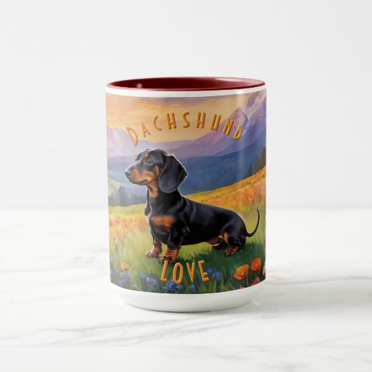 Dackel Tasse, Kaninchen Eleganz Tasse (Zentrum)