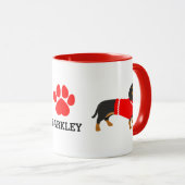 Dackel Tasse Personalisiert (VorderseiteRechts)