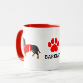 Dackel Tasse Personalisiert (Vorderseite Links)