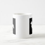 Dackel-Tasse (schwarze Draht-Haar-Version 3) Kaffeetasse (Mittel)