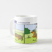 Dackel-Tasse: Sommer Kaffeetasse (Vorderseite Links)