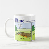 Dackel-Tasse: Sommer Kaffeetasse (Links)