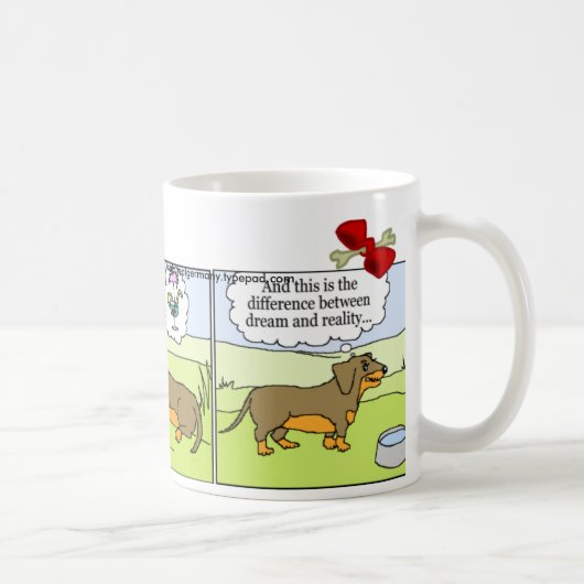 Dackel-Tasse: Sommer Kaffeetasse (Rechts)