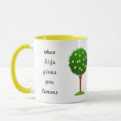 Dackel Tasse, wenn das Leben einem Zitronen gibt Tasse (Links)