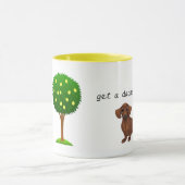 Dackel Tasse, wenn das Leben einem Zitronen gibt Tasse (Zentrum)