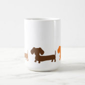 Dackel-Tassen-erdige Brown-Farben Kaffeetasse (Mittel)
