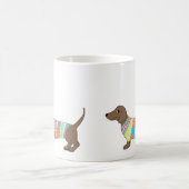 Dackel-Tassen-niedliche DackelhundewursthundeTasse Kaffeetasse (Mittel)