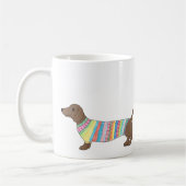 Dackel-Tassen-niedliche DackelhundewursthundeTasse Kaffeetasse (Links)