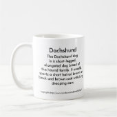 Dackel-Team-Tasse Kaffeetasse (Links)