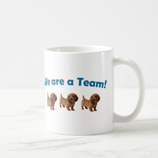 Dackel-Team-Tasse Kaffeetasse (Rechts)