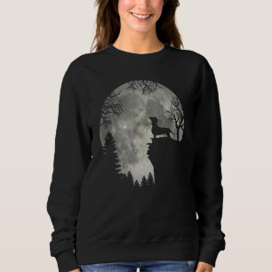 Dackel Teckel Dackel Dackel Dog Yowl Yelp in volle Sweatshirt