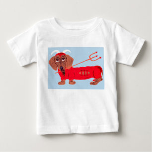 Dackel-Teufel Baby T-shirt