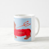 Dackel-Teufel Kaffeetasse (VorderseiteRechts)