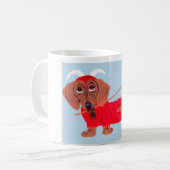 Dackel-Teufel Kaffeetasse (Vorderseite Links)