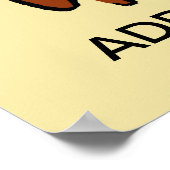 Dackel, Text hinzufügen Poster (Ecke)