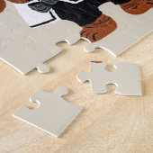 Dackel Thanksgviving Pilger Puzzle (Seite)