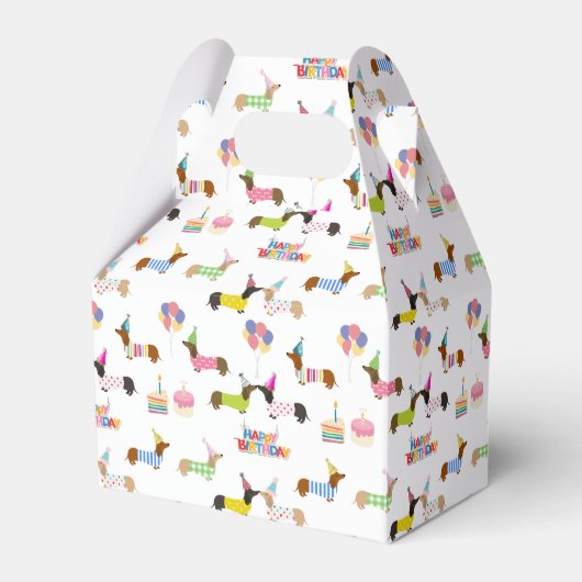 Dackel Themed Favor Box Geschenkschachtel (Vorderseite)