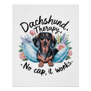 Dackel Therapie No Cap It Works Poster