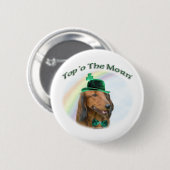 Dackel Top of the Morn'; Dackel St. Patrick Button (Vorne & Hinten)