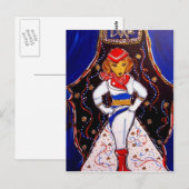 Dackel trägt Prada Postkarte (Vorne/Hinten)