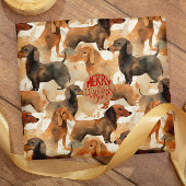 Dackel Träume Aquarellmuster Geschenkpapier