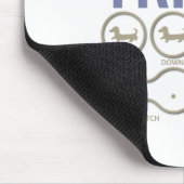Dackel-Tricks, lustige Hundewitze Mousepad (Ecke)