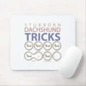 Dackel-Tricks, lustige Hundewitze Mousepad (Mit Mouse)