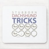 Dackel-Tricks, lustige Hundewitze Mousepad (Vorne)