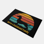 Dackel-Türmatte Fußmatte (Schrägansicht)