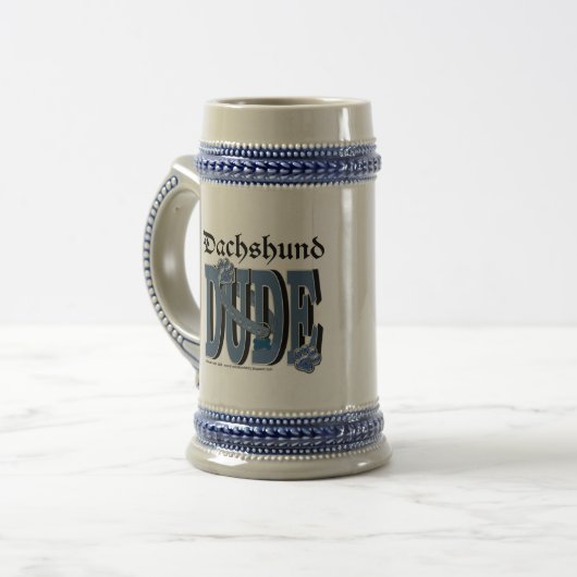 Dackel TYP Bierglas (Vorderseite Links)