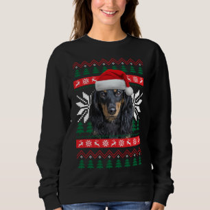 Dackel Ugge Christmas Sweater Style Weihnachtsmann Sweatshirt