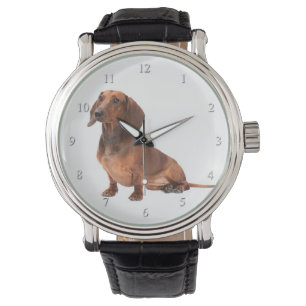 Dackel-Uhr Armbanduhr