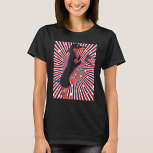 Dackel Unabhängigkeit Tag Niedliche Dackel Dackel T-Shirt