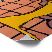 Dackel und Blume, Poster (Ecke)