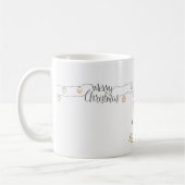 Dackel und cremefarbener Cartoon Kaffeetasse (Links)