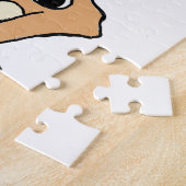 Dackel und cremefarbener Cartoon Puzzle (Seite)