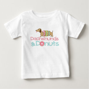 Dackel und Donuts Dackel Hund T - Shirt für Kinde
