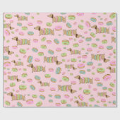 Dackel und Donuts | Dackel Party Geschenkwrap Geschenkpapier (Flach)