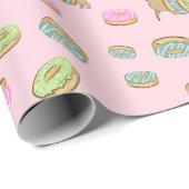 Dackel und Donuts | Dackel Party Geschenkwrap Geschenkpapier (Rolleneckpunkt)